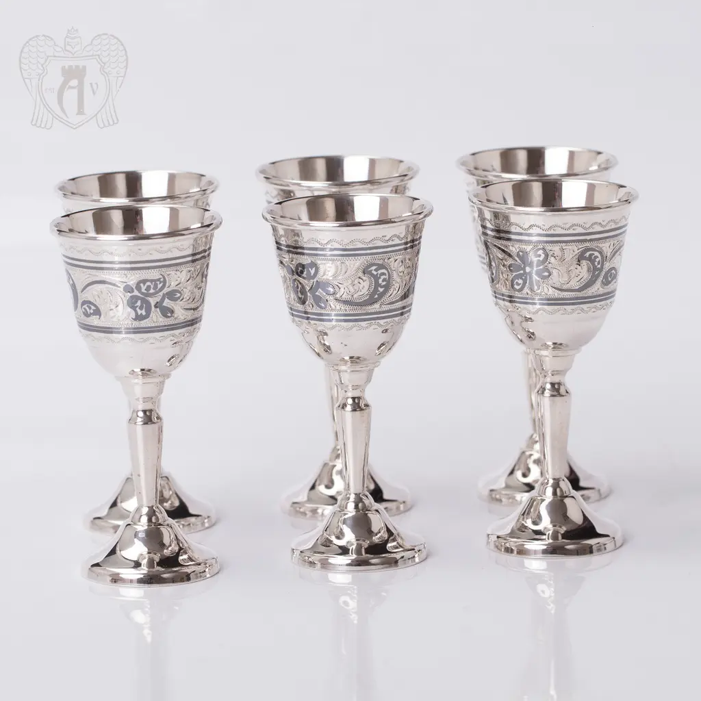 Рюмки  серебряные  «Тюльпан» - фото 5