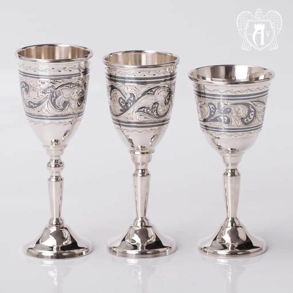 Набор рюмок из серебра  «Классика» - фото 5