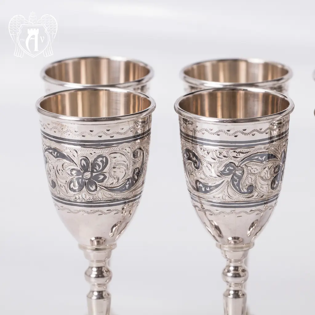 Набор рюмок из серебра  «Канцлер» - фото 5