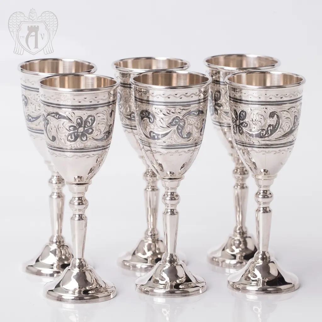 Набор рюмок из серебра  «Канцлер» - фото 6