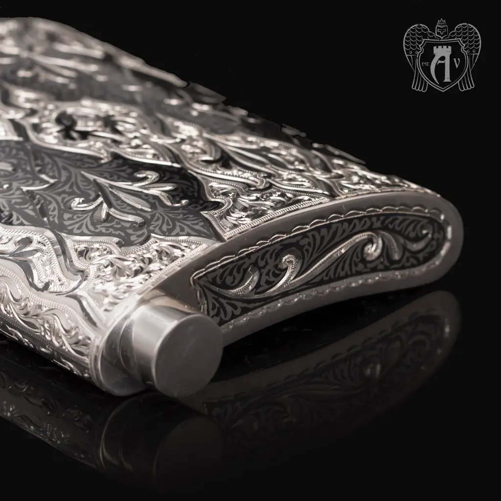 Серебряная фляжка  «Восток» - фото 2