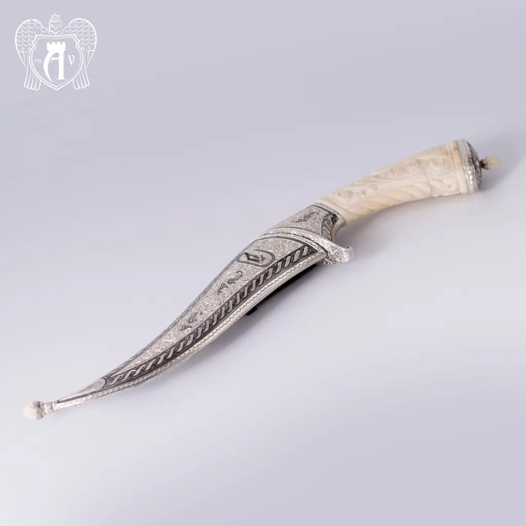 Кинжал из серебра (турецкий ятаган)  «Победитель» - фото 2