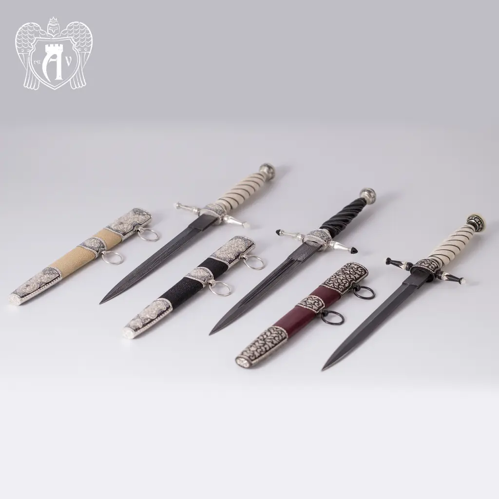 Офицерский морской кортик  из серебра  «Морской волк» - фото 3