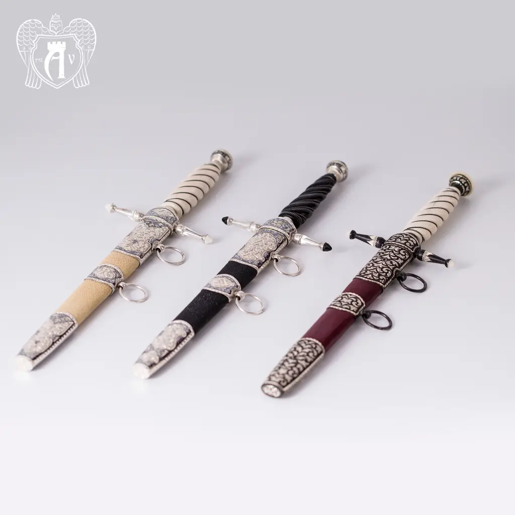 Офицерский морской кортик  из серебра  «Морской волк» - фото 4