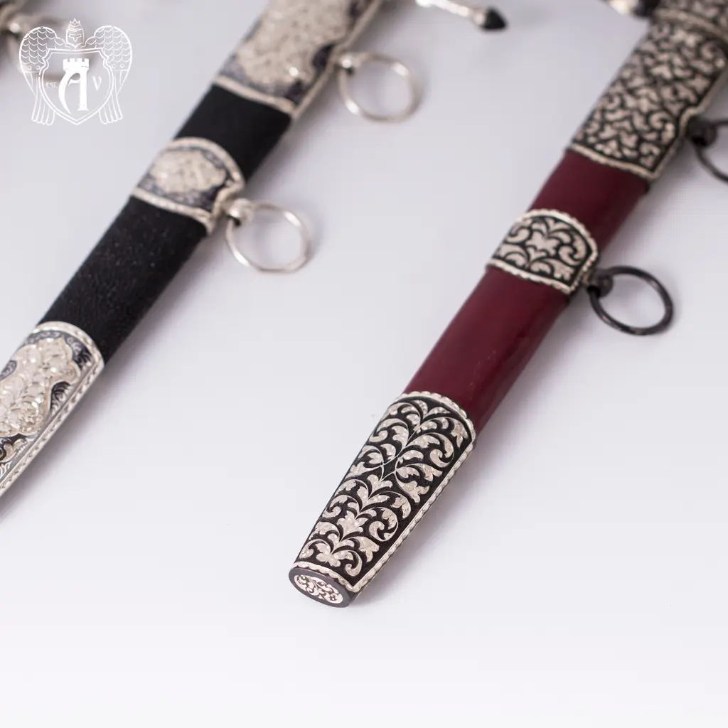 Офицерский морской кортик  из серебра  «Морской волк» - фото 5