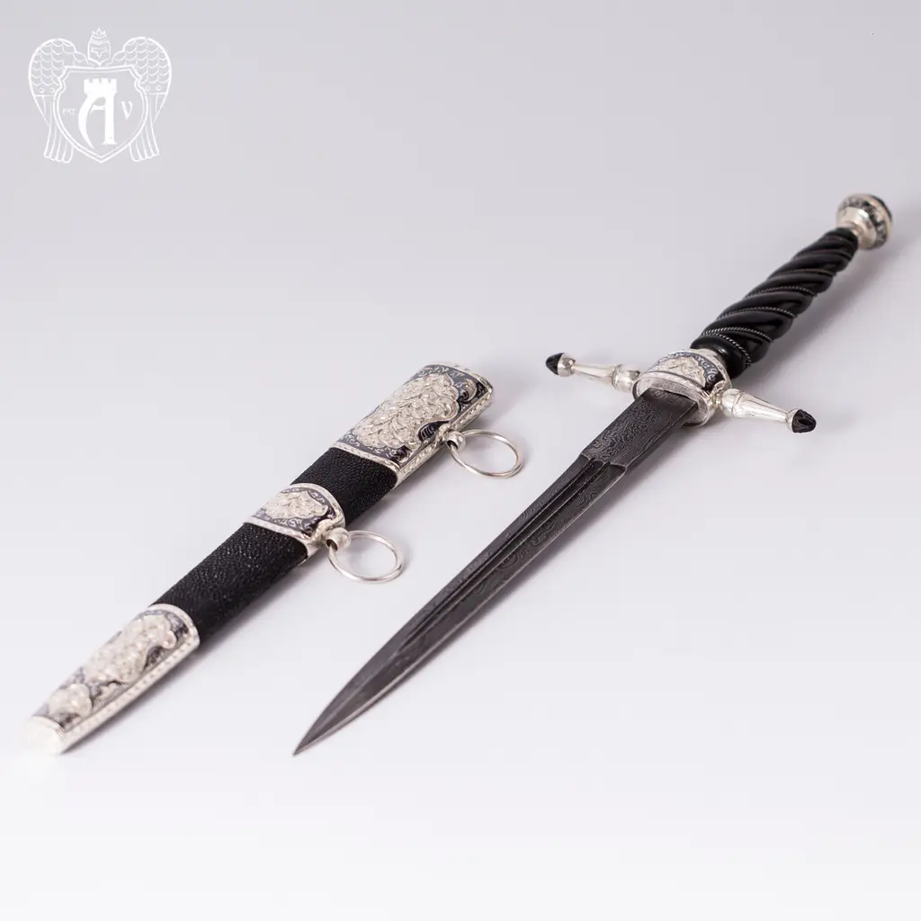 Офицерский морской кортик  из серебра  «Морской волк» - фото 6