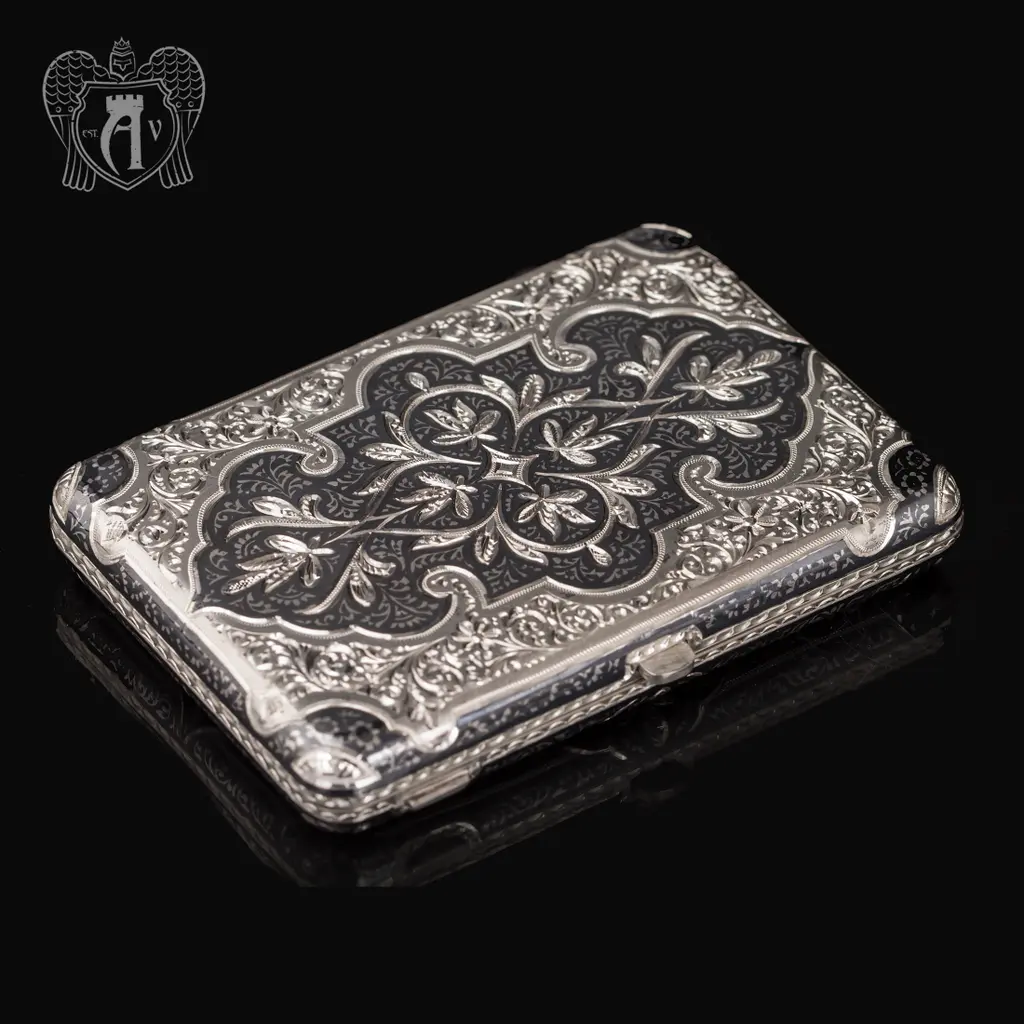 Портсигар из серебра «Доминик» - фото 2