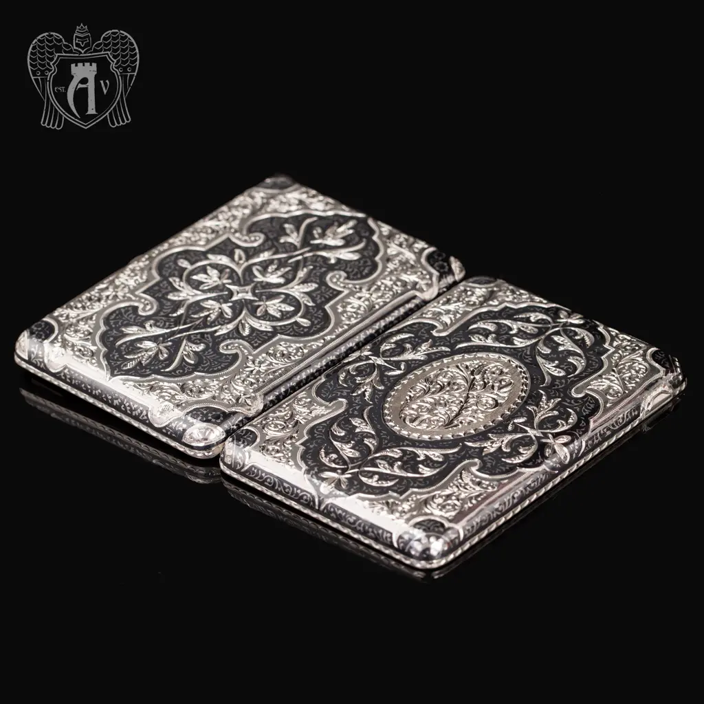 Портсигар из серебра «Доминик» - фото 3