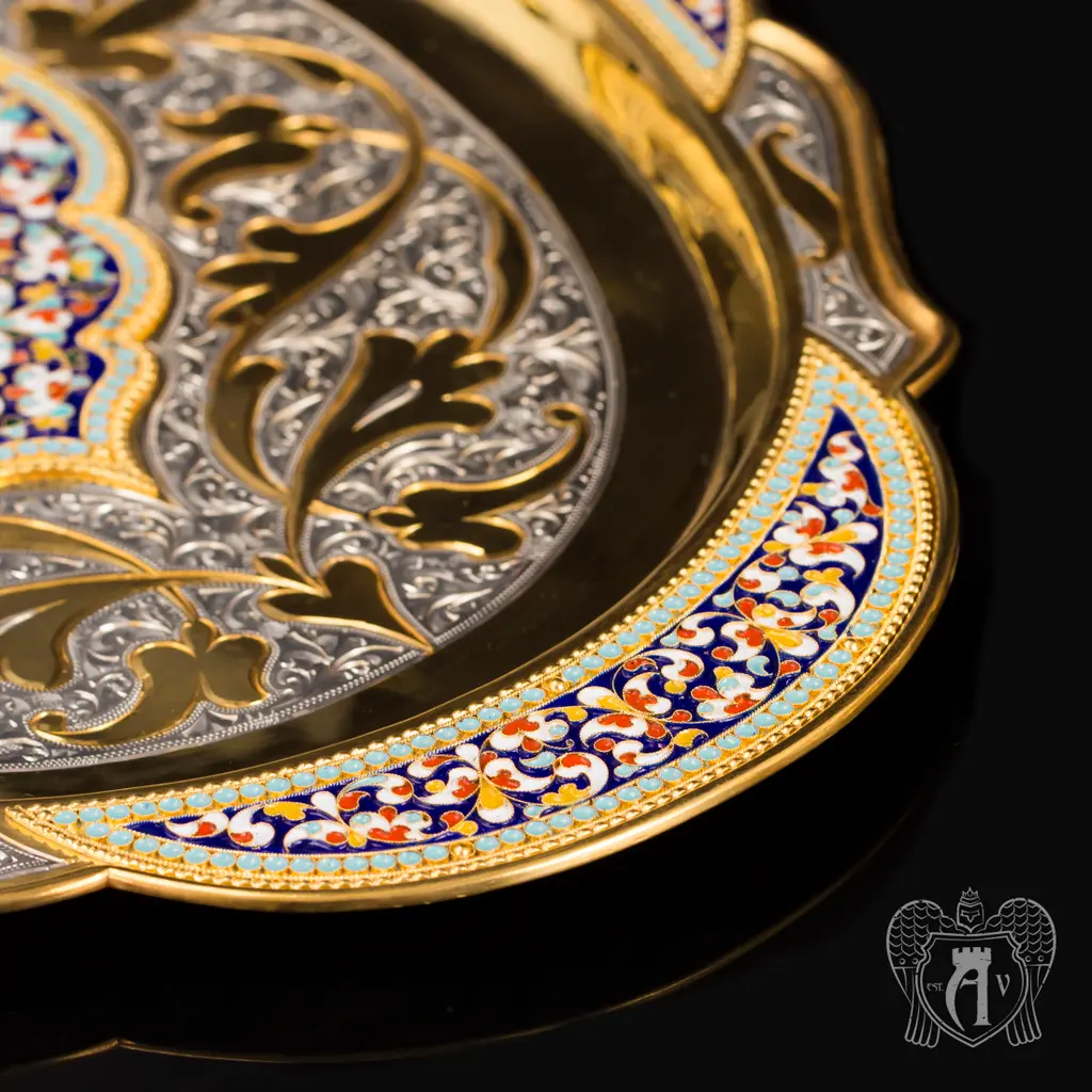 Винный сервиз из серебра с позолотой и эмалью «Империал» - фото 4