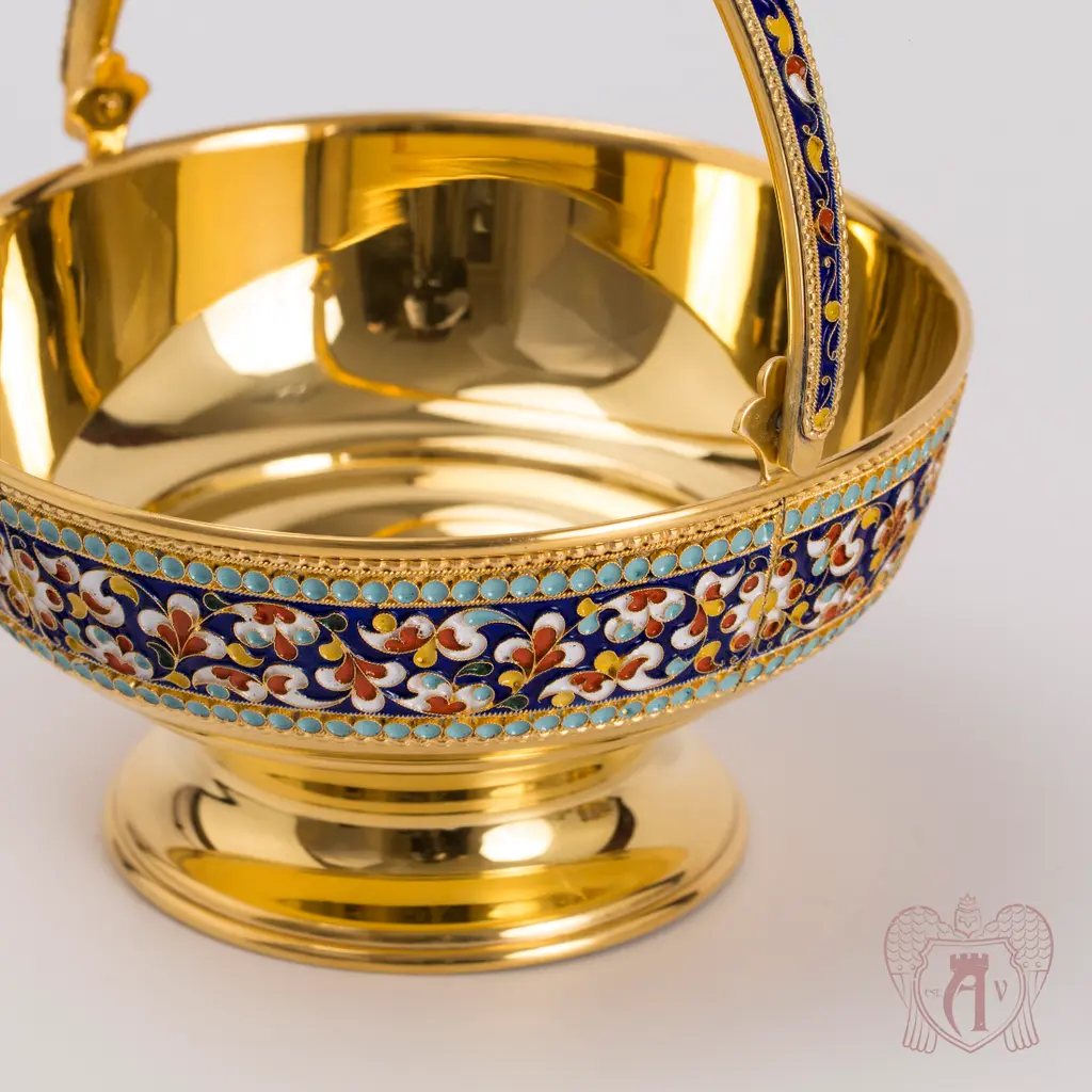 Серебряная конфетница « Графская» - фото 6