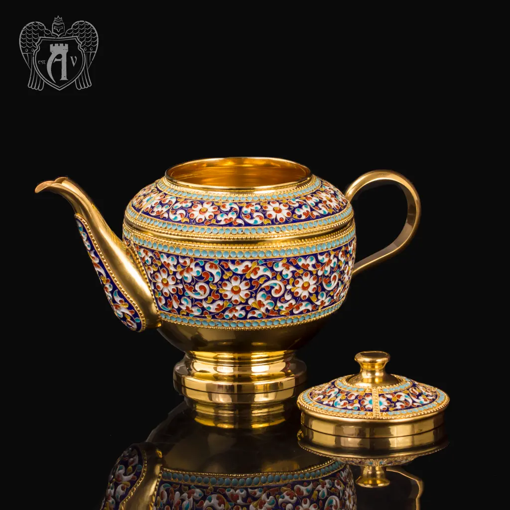 Чайник серебряный заварочный «Графский» - фото 2