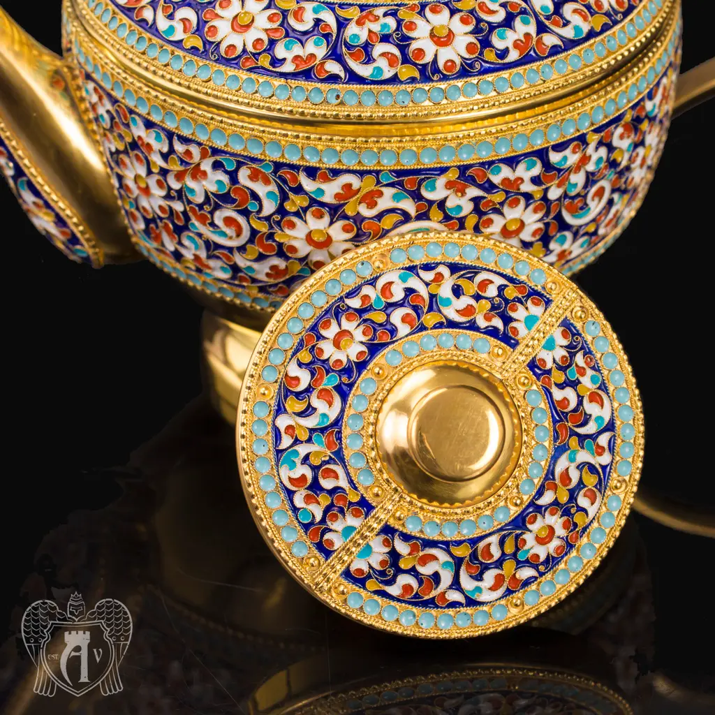 Чайник серебряный заварочный «Графский» - фото 4