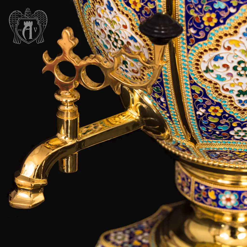 Самовар из серебра  электрический «Барин» - фото 6