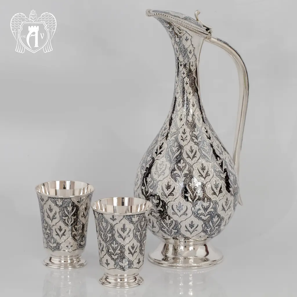 Набор винный из серебра «Кубачинка» - фото 4