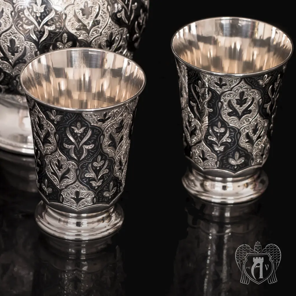 Набор винный из серебра «Кубачинка» - фото 5