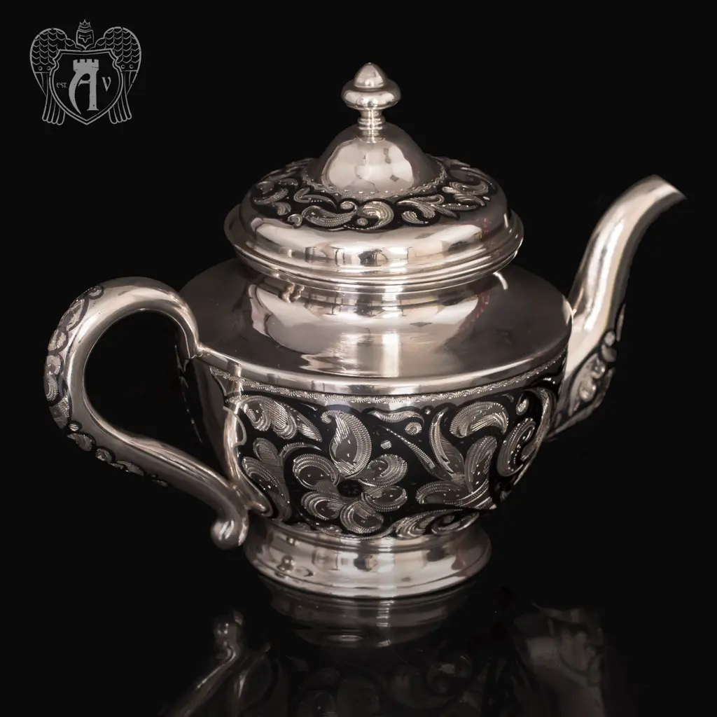 Серебряный чайник  «Эдельвейс» - фото 2