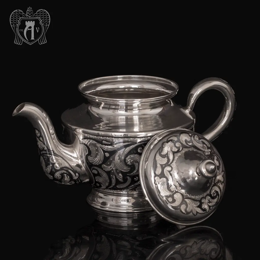 Серебряный чайник  «Эдельвейс» - фото 3