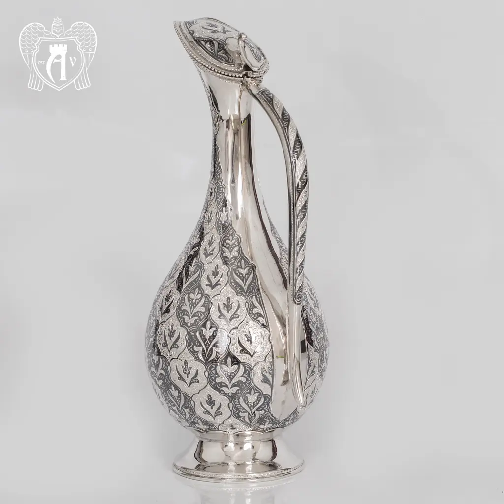 Кувшин для вина из серебра  «Кубачинка» - фото 3