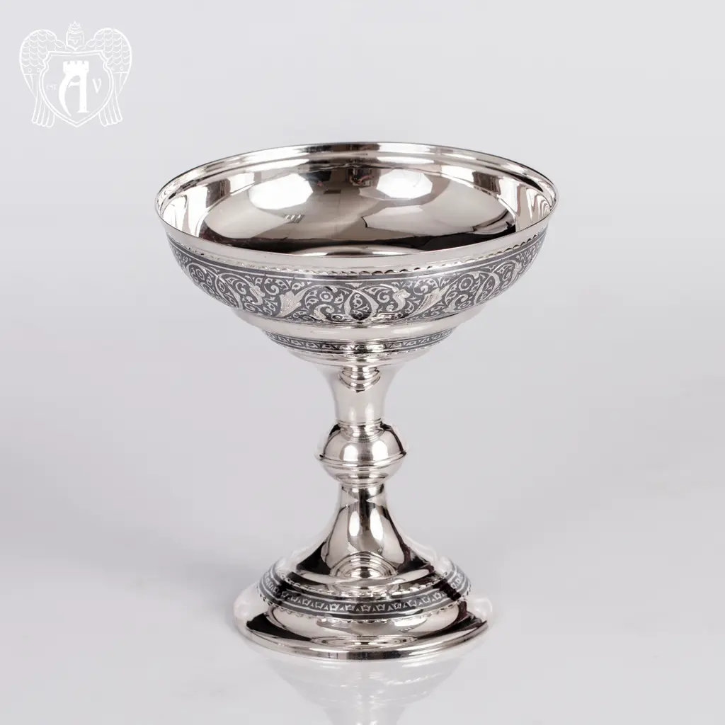 Серебряная икорница\\креманка «Триумф» 20292 - фото 3