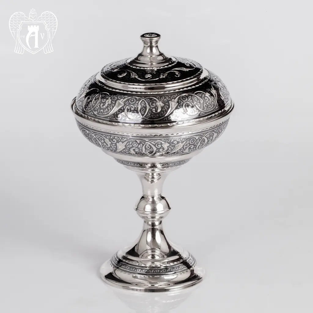 Серебряная икорница\\креманка «Триумф» 20292 - фото 5