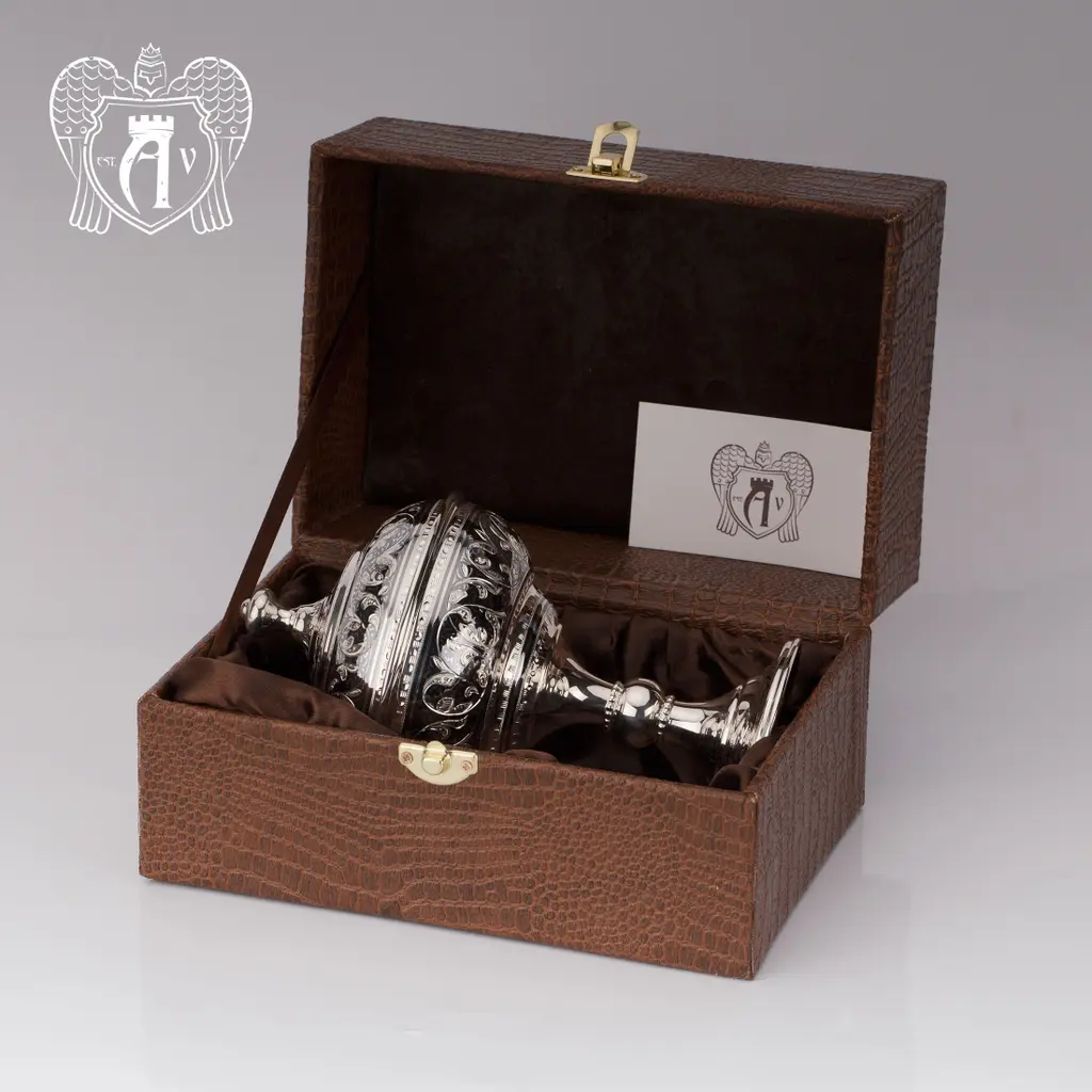 Серебряная икорница\\креманка «Триумф» 20292 - фото 2