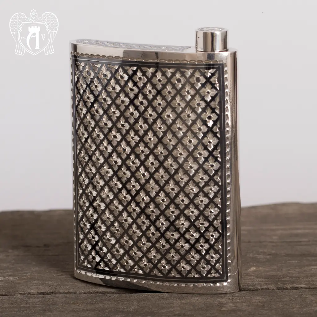 Серебряная фляжка  «Княжеская» - фото 6