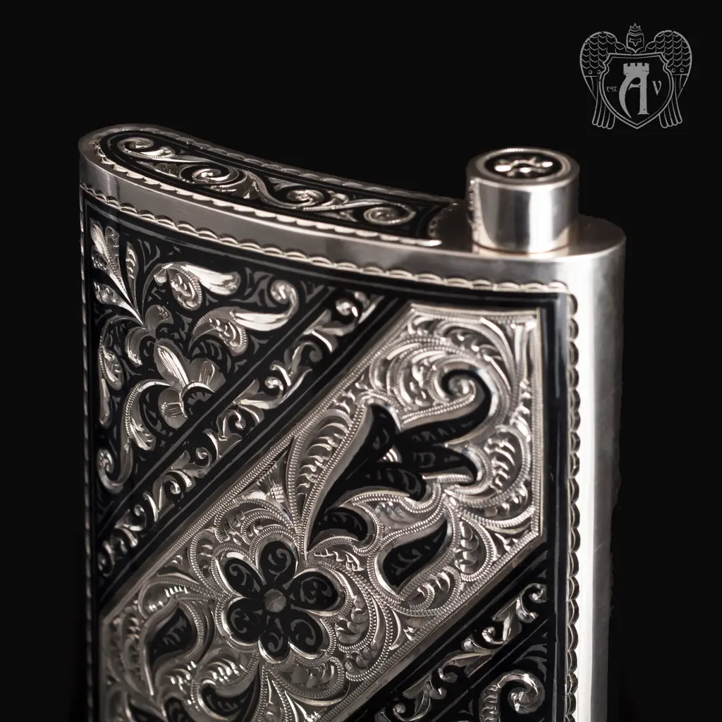 Серебряная фляжка  «Этнос» - фото 6