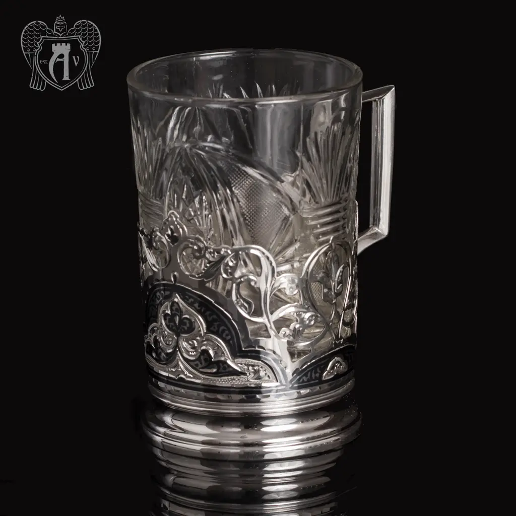 Набор подстаканников из  серебра «Гармония» - фото 2