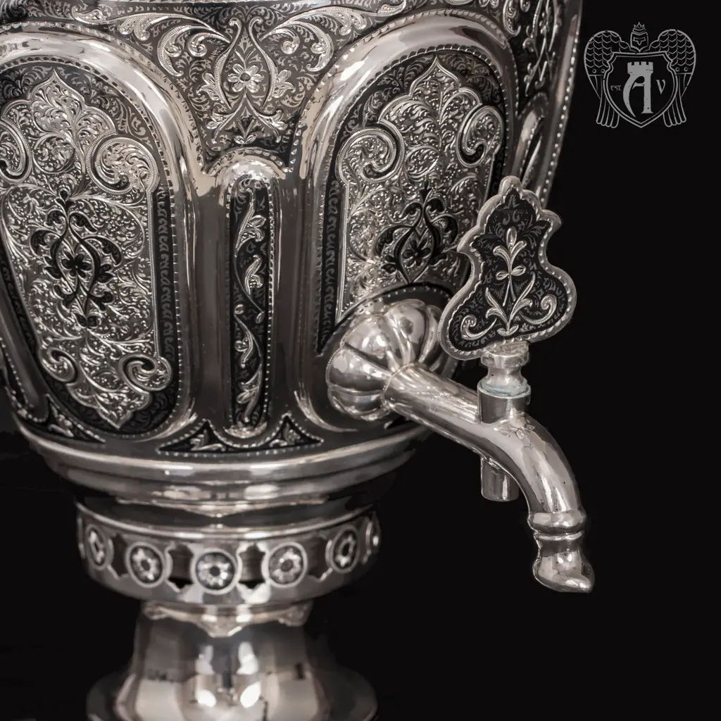 Серебряный самовар «Исполин» - фото 3