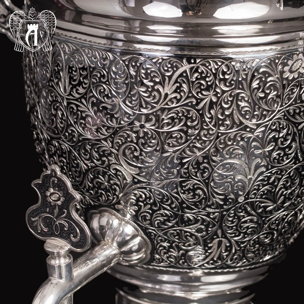 Серебряный самовар «Византия» - фото 6