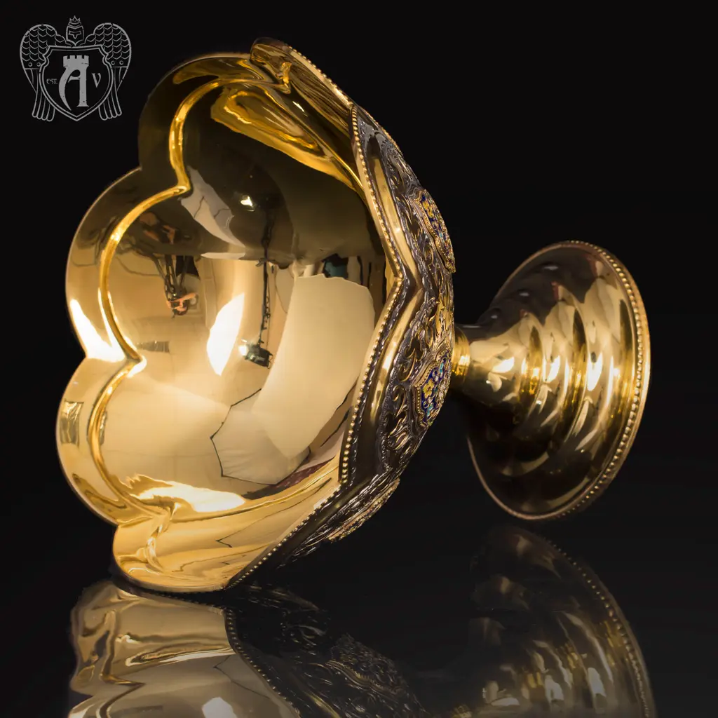 Конфетница из серебра для фруктов и сладостей «Королевская» - фото 2