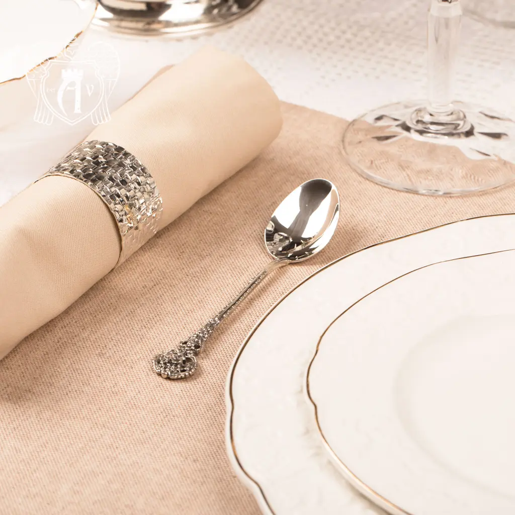 Кубачинские чайные ложки ручной работы «Ажурная» комплект 6 шт - фото 6