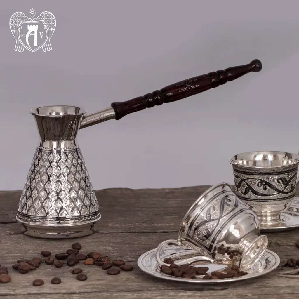 Турка из серебра «Хризолит» - фото 2