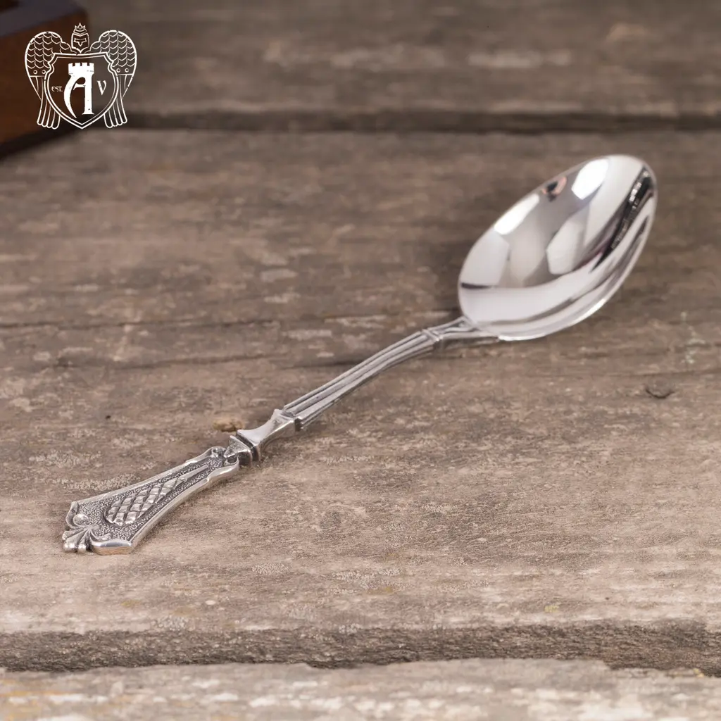 Кубачинские чайные ложки ручной работы «Винтаж» комплект 6 шт - фото 3