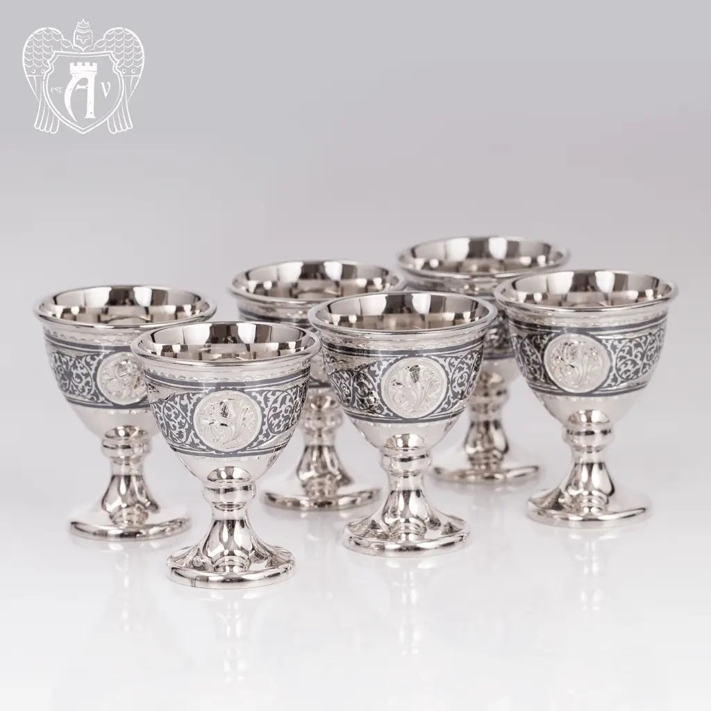 Набор серебряных рюмок «Шеридан» - фото 3