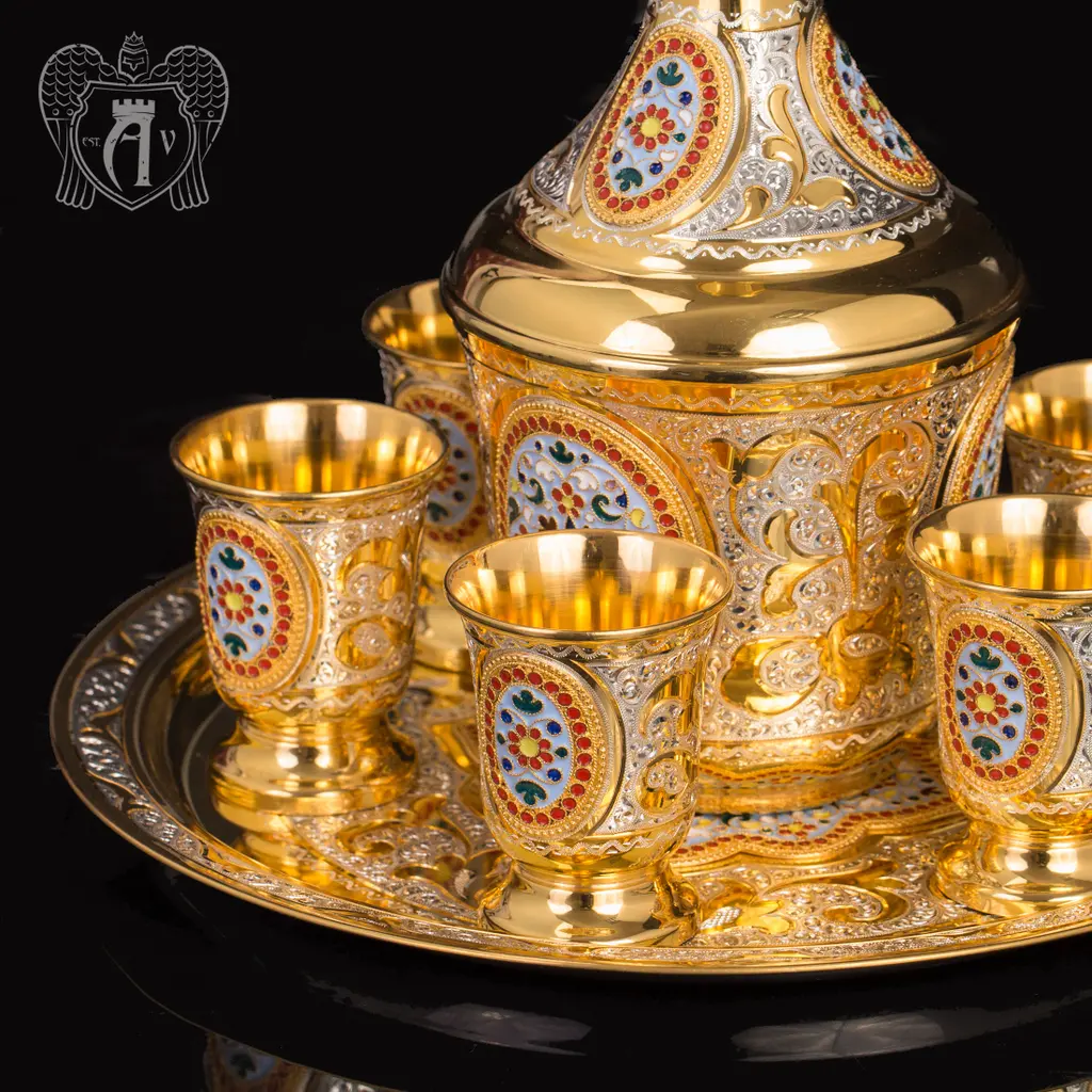 Серебряный водочный сервиз «Лорд» - фото 5