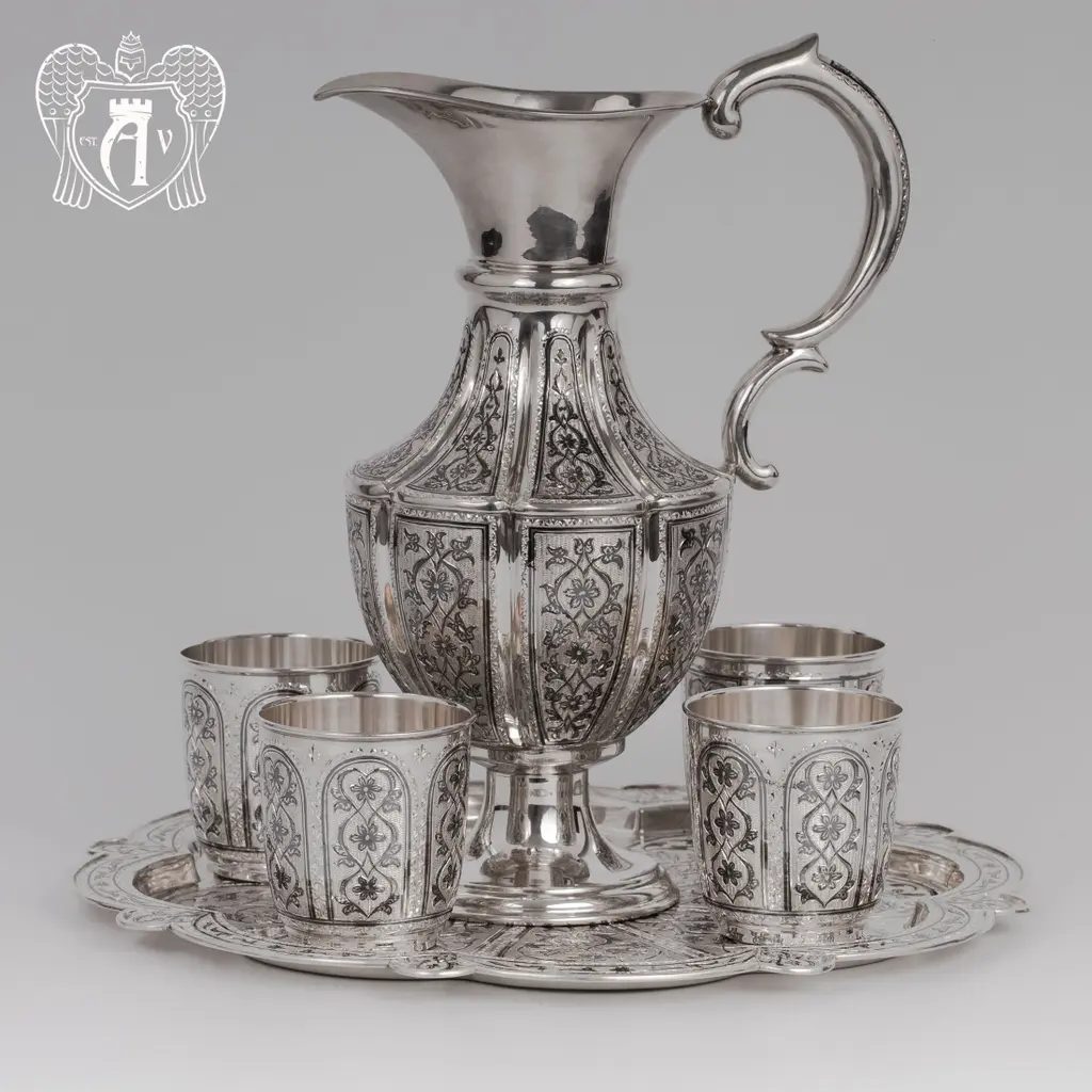 Винный сервиз из серебра  «Мистраль» - фото 2