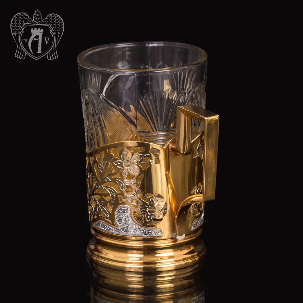 Набор подстаканников из  серебра «Виконт» - фото 2