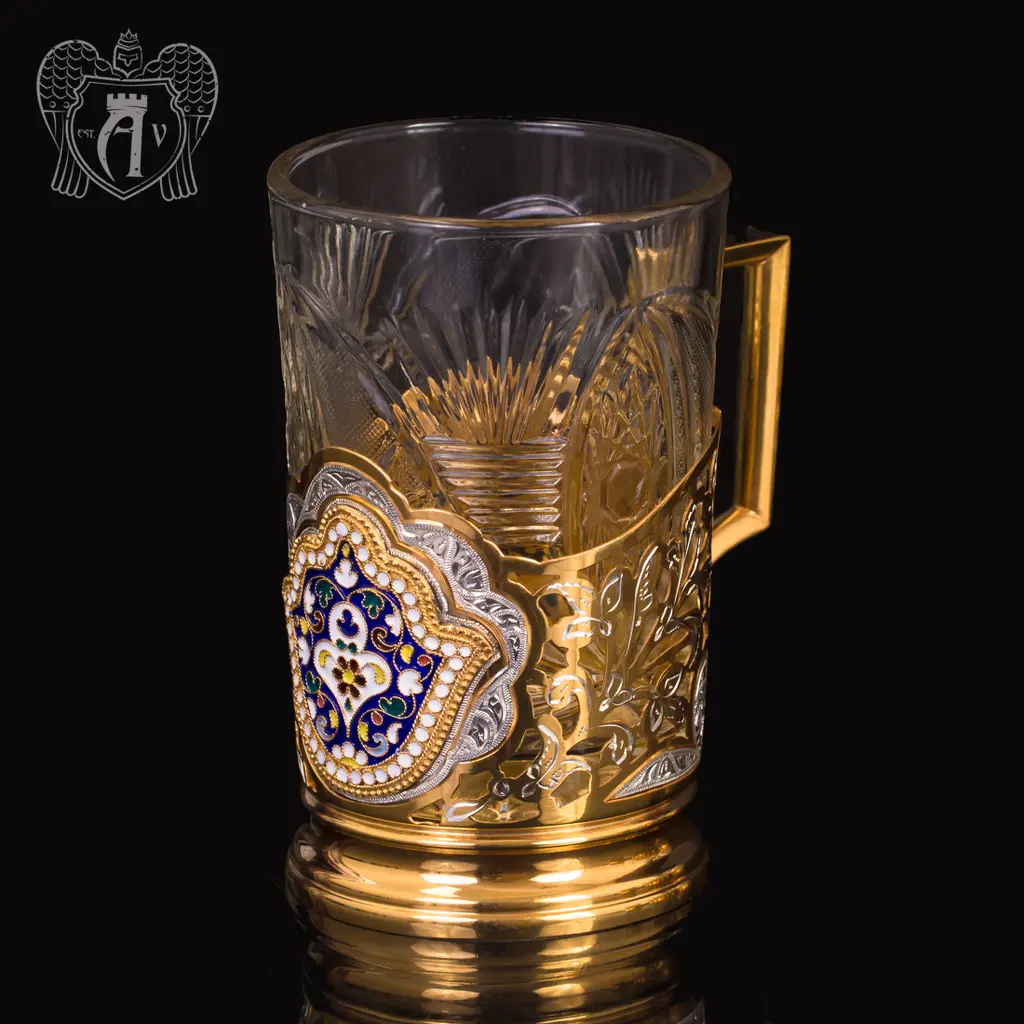 Набор подстаканников из  серебра «Виконт» - фото 4