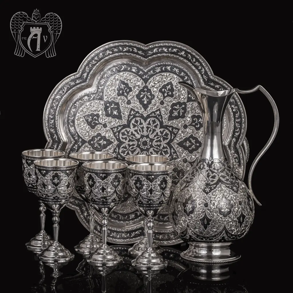 Винный сервиз из серебра  «Тарнаир» - фото 4