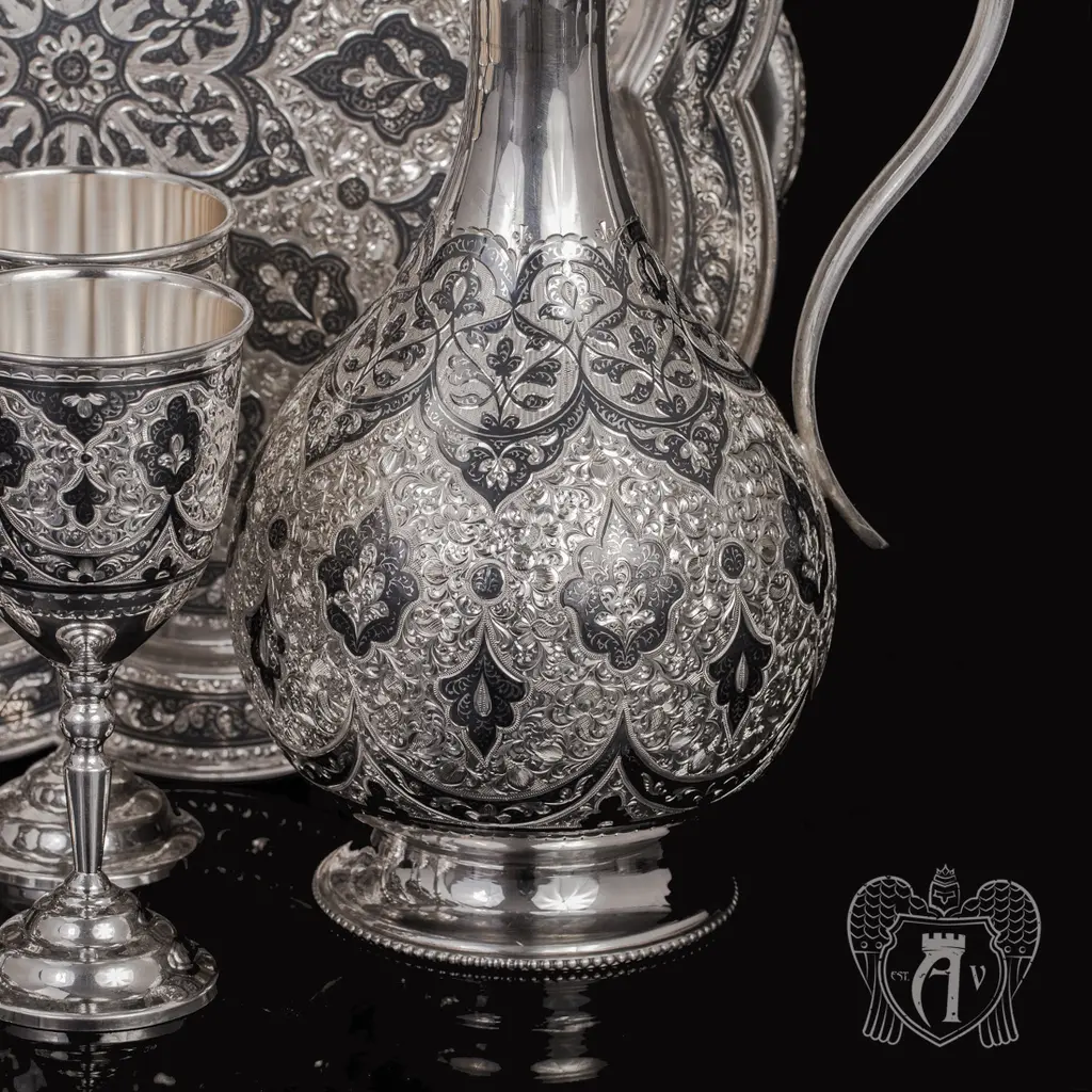 Винный сервиз из серебра  «Тарнаир» - фото 6