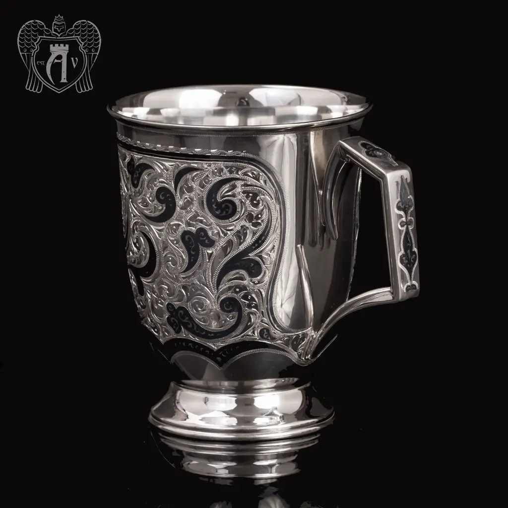 Большая кружка из серебра для напитков  «Монреаль» - фото 2