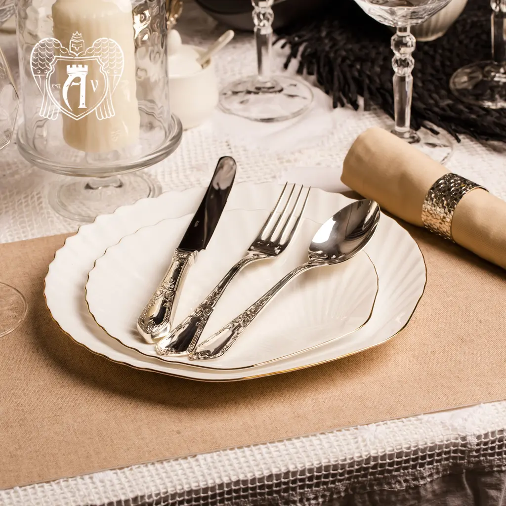 Серебряный набор на 12 персон «Герцогиня» 48 предметов - фото 3