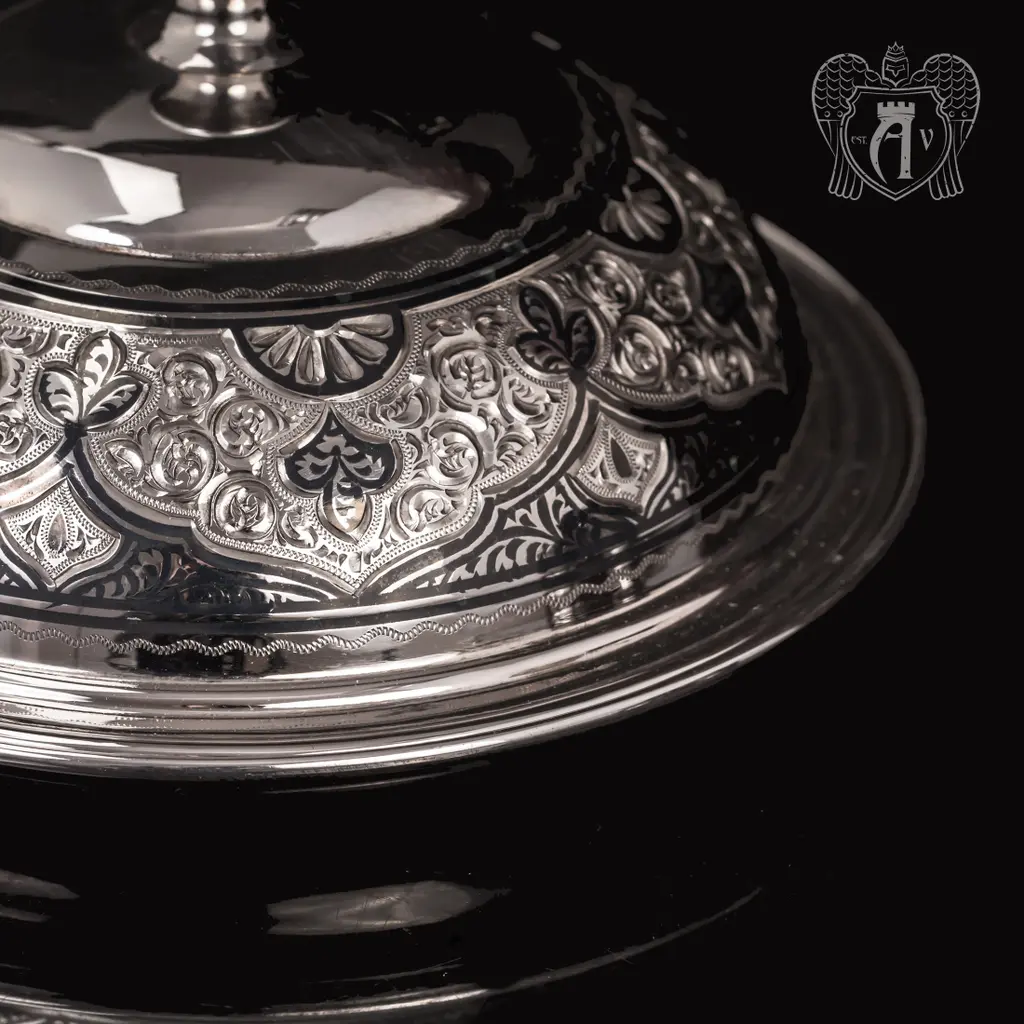 Масленка серебряная «Аллегро» - фото 3