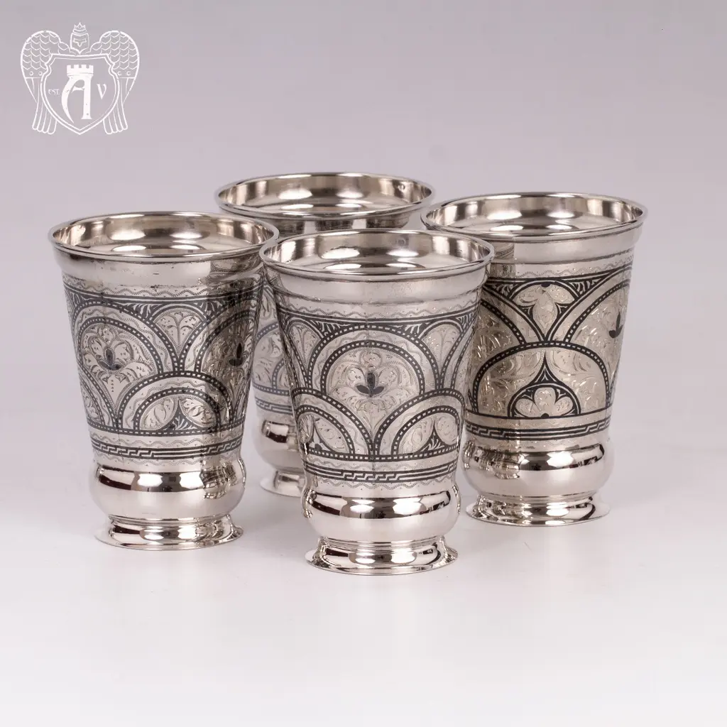Набор  стаканов из серебра  «Верона» - фото 5
