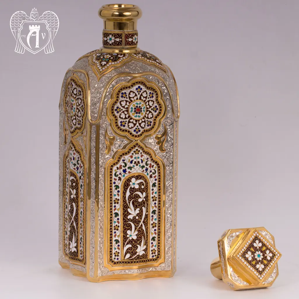 Водочный графин  «Освальд» с золочением и эмалью - фото 2