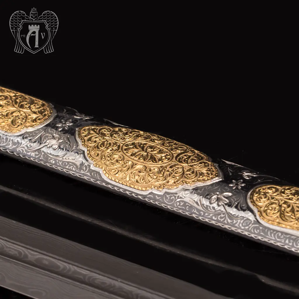 Кинжал серебряный  «Кунак» с золочением - фото 3