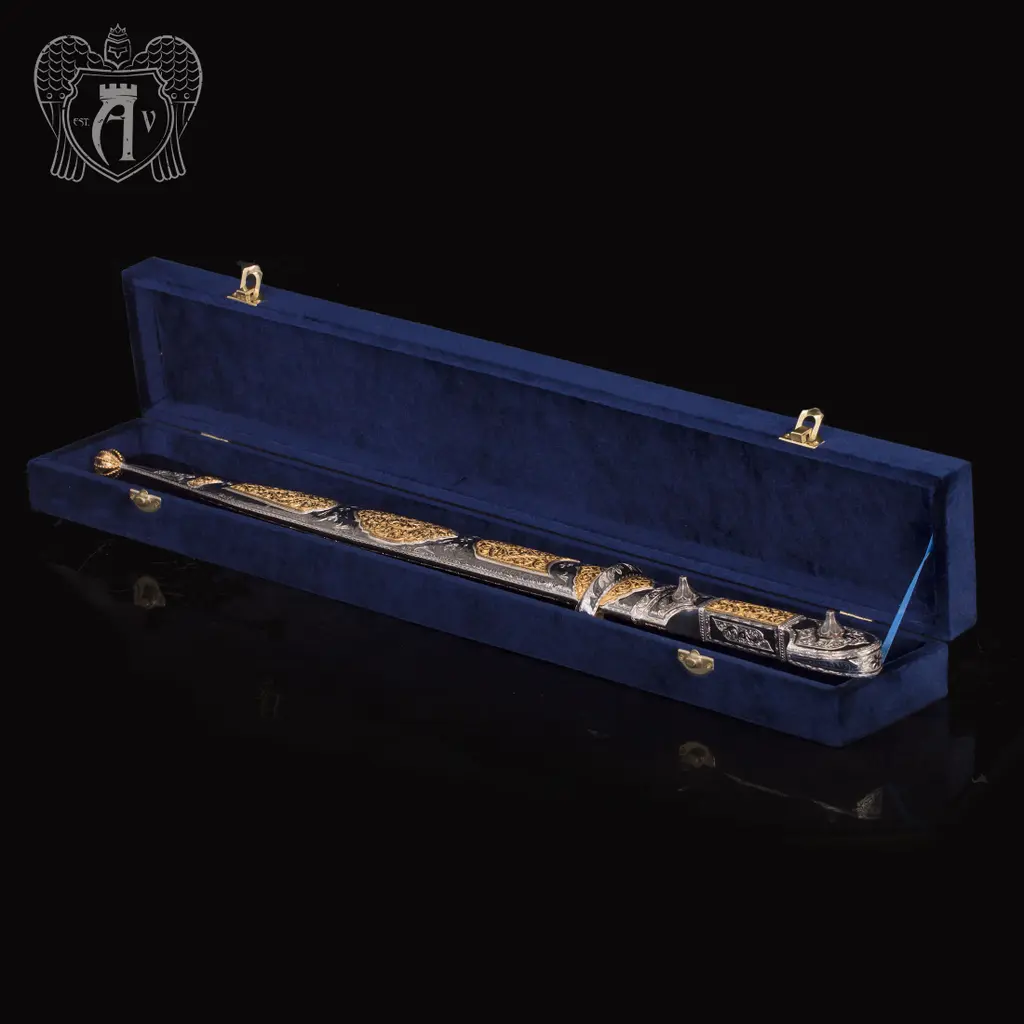 Кинжал серебряный  «Кунак» с золочением - фото 4