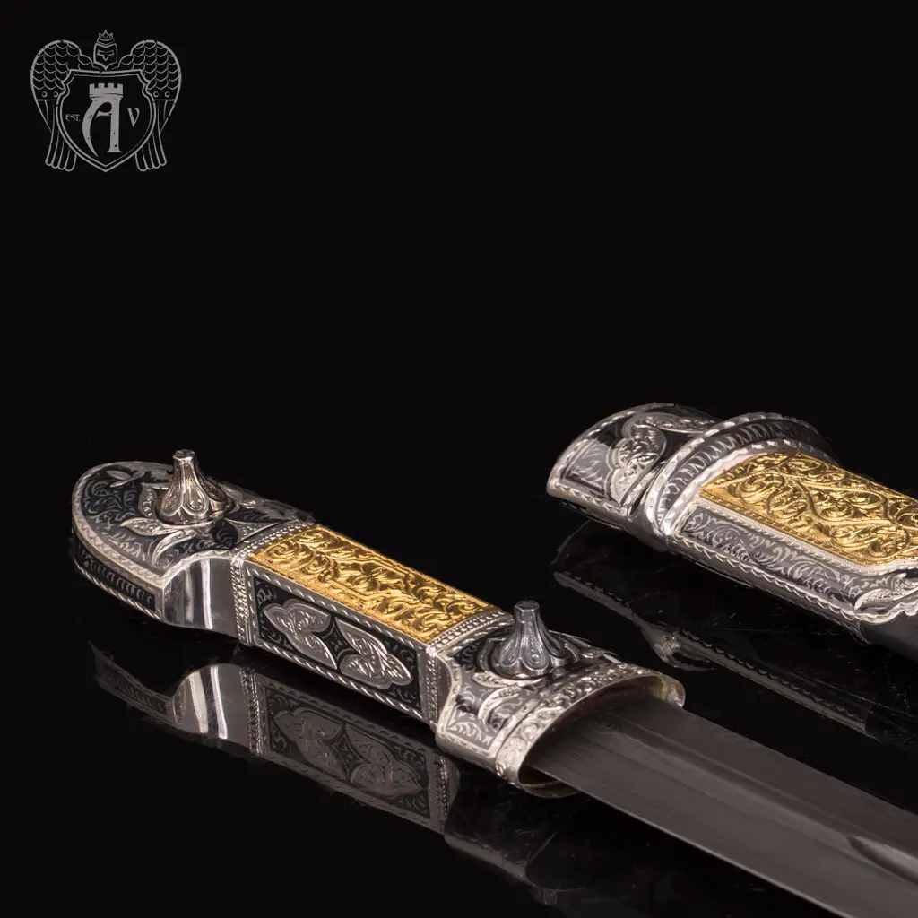 Кинжал серебряный  «Альтаир» с золочением - фото 2