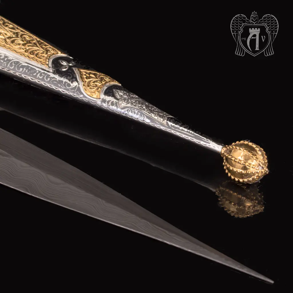 Кинжал серебряный  «Альтаир» с золочением - фото 3